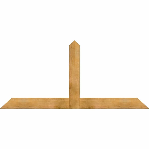 Ekena Millwork Portland Rough Sawn Timber Gable Bracket, Western Red Cedar, 84"W x 38"H x 4"D x 6"F, 11/12 Pitch GBW084X38X0406POR00RWR - main
